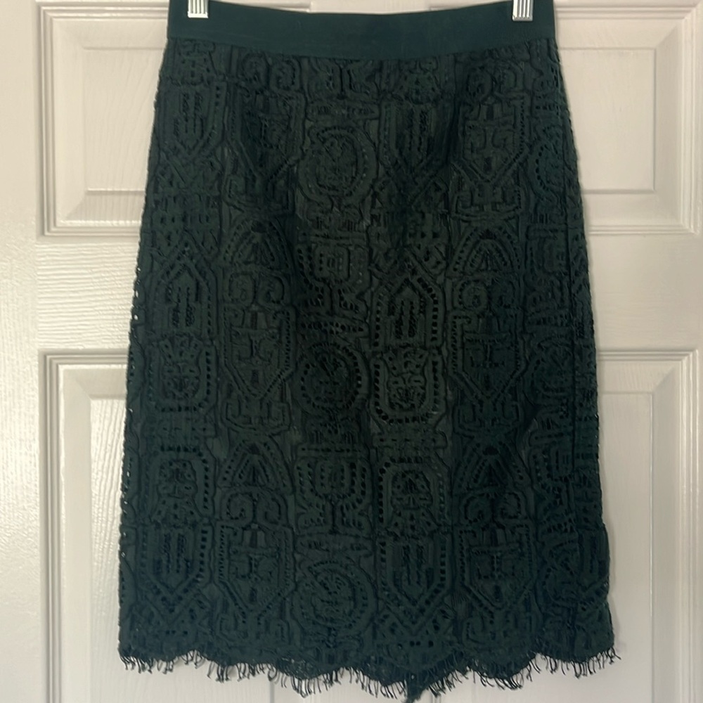 Ann Taylor shirt with mesh fringe pattern. Size 4P
